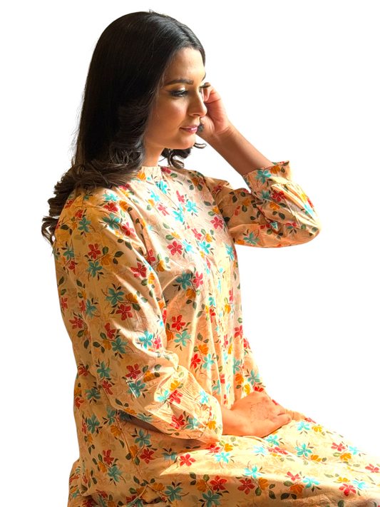 Blossom Breeze Printed Lawn Set – BW-002