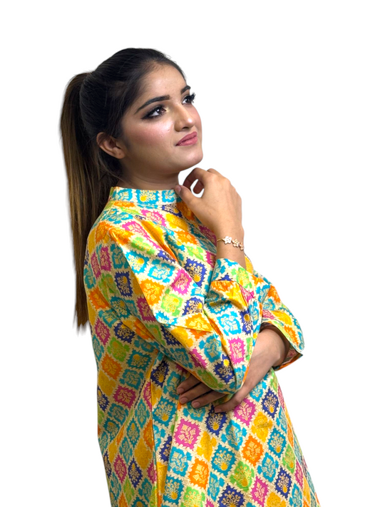 Sunshine Mosaic Printed Lawn Set – BW-003