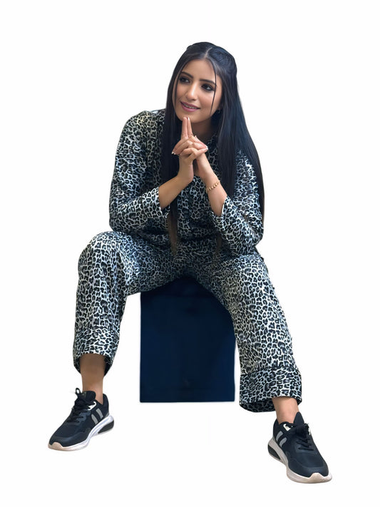 Snow Leopard Co-Ord Nightwear