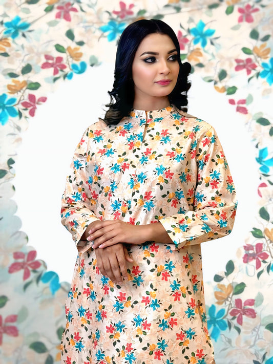 Blossom Breeze Printed Lawn Set – BW-002